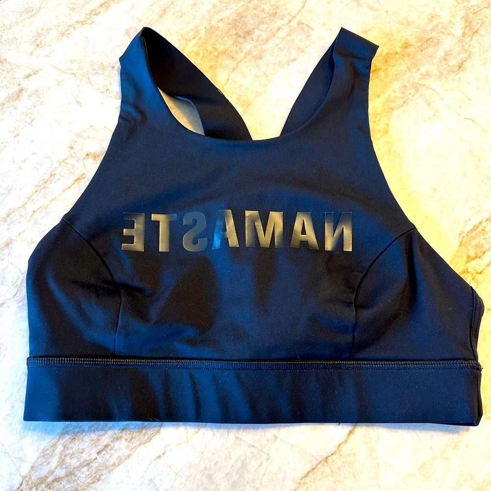 Size 6 Lululemon light support yoga sports bra Namaste